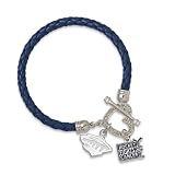 NHL Minnesota Wild Hockey Fights Cancer Bracelet by LogoArt