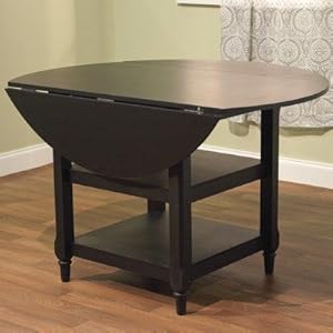 Cottage Drop Leaf Dining Table In Black