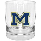 Bergamot Michigan Wolverines Set of 4 Double Rocks Glasses