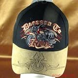 Dressed to Kill w/ SUADE VISOR BIKER BASEBALL CAP BLACK ADJUSTABLE SIZE