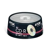 TDK CDR-80 52x 25pc Cakebox (T18767)