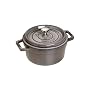 Staub - 1102018 - Cocotte Ronde  - Gris Graphite -&hellip de Staub