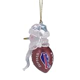Buffalo Bills Ornament: Acrylic Snowman Football Ornament