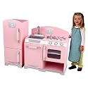 Kidkraft Retro Kitchen and Refrigerator in Pink