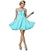 Fashion Plaza Sweetheart Strapless A-line Short Chiffon Homecoming Dress D0363
