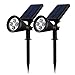 Litom Solar Spotlights Adjustable 4 LED Outdoor Landscape Solar Lights Waterproof Security Lighting