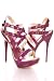 Purple Criss-crossing Strappy Stiletto - 6.5m
