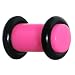 10 Gauge Hot Pink Acrylic Plug