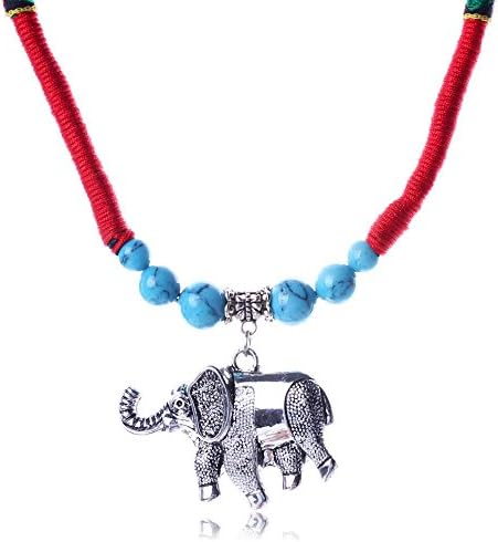 ATHING_Jewelry Hot Elephent Pendent s& Trendy Turquoise choker statement jewelry