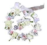 憧れの ウェディング!! フラワー ヘッドドレス 腕輪 セット (ホワイトB) デニム & サプライ ラルフ ローレン