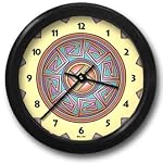 Sun in Mimbres Round Acrylic Wall Clock