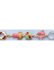 Gold Enamel Bracelet Bracelet Beach Theme Multi-color Enamel Bracelet