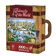 MASTERPIECES 1,000 PC JIGSAW PUZZLE SUITCASE LANDMARKS OF THE WORLD