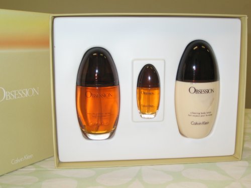 Buy Obsession (Calvin Klein) Women 3 PCS SET 3.4 Oz Eau De Parfum Spray + 6.7 Oz Body Lotion + 0.50 Eau... by Calvin Klein