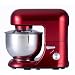 Andrew James 1000 WATT Electric Food Stand Mixer In Stunning Red With Splash Guard and 5.2 Litre Bowl + FREE Spatula + FREE 128 Page Food Mixer Cookbook