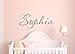 LucyLews Name Wall Decal for Girls Bedroom, Personalized Decor