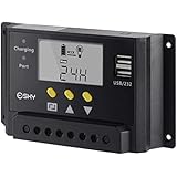 Esky 30A LCD 12V/24V 360W/720W PWM Solar Panel Adapter Charge Controller