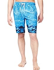 XXXL Blue Harbour Bubble Print Quick Dry Swim Shorts