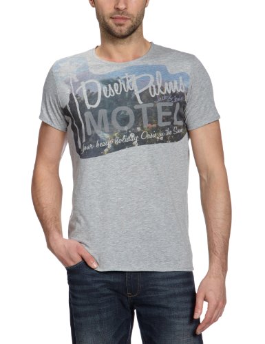 JACK & JONES Herren T-Shirt 12057560 DONT ROCK TEE S/S ORG 4 2012, Gr. 48/50 (M), Grau (LI Preisvergleich