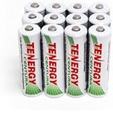 Combo: 12pcs of Tenergy Centura NiMH AA 2000mAh Low Self Discharge Rechargeable Batteries