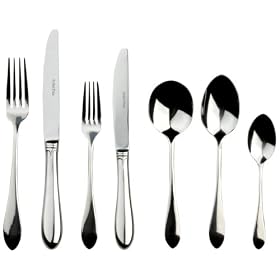 Arthur Price Classic 58-piece Dunstall cutlery set for 8 people in a stylish canteen