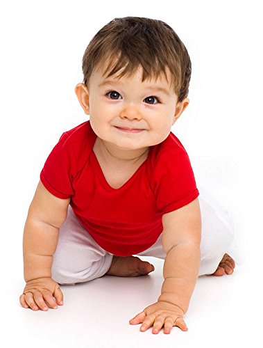 American Apparel Kids Infant Baby Rib Short Sleeve Lap T