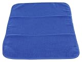 Smartwax 70406 24" x 16" Ultimate Glass Towel - Soft Weave Absorber Waffle Weave Drying Microfiber Towel (Silk Banded)