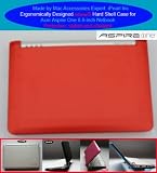 mCover® RED Hard Shell Case for Acer Aspire One 8.9 Netbook - Compatible with 3/6/9-cell battery