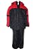 Boys Insulated 2pc Snowsuit, Ski Snowboard Coat Jacket Set with Ski Bibs, Black/Red Size 4/5 6 or 7 snow suit