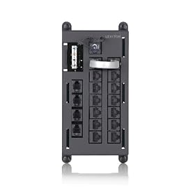 Leviton 476TL-T12 Telephone Input Distribution Panel, Black Housing