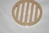 5 PACK - Plastic Drain Cover 3" inch diameter & 1/4" inch thick - (color tan) High Quality