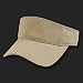 KHAKI TAN ADJUSTABLE SUN GOLF TENNIS VISOR CAP CAPS HAT HATS