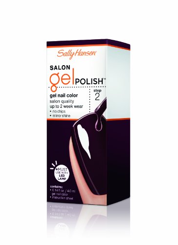 Sally Hansen Salon Pro Gel, Pat On The Black, 0.23 Fluid Ounce