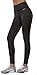 Aenlley Women's Activewear Yoga Pants High Rise Workout Gym Spanx Tights leggings Color Black Grey Size L