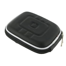 rooCASE Med EVA Hard Shell (Black) Case for Panasonic Lumix DMC-ZR3 14.1MP Digital Camera Black
