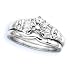 14K White Gold 1/3 ct. Diamond Bridal Engagement Set