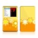 Retro Orange Flowers Design iPod classic 80GB/ 120GB Protector Skin Decal Sticker