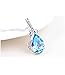 Amor Austria Angel Tear Drop-shaped Crystal Pendant Necklace