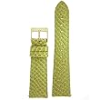 Watch Band Snake Grain Genuine Leather Easy Change Pear Green 16mm