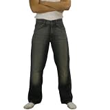 Ecko Unlimited Mens Washed Blue Baggy Fit Denim Jeans