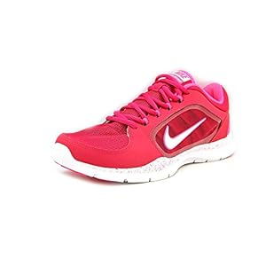 Nike Women's Flex Trainer 4 (Speckled) Fchs Frc/Wht/Hypr P (Speckled) Running Shoe 7 Women US