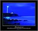 Christian Poster - Lighthouse at dusk