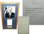George H. W. Bush Framed Autographed Presidential Cut Piece with 8x10 Photograph