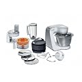Bosch MUM54230 K�chenmaschine Styline / 900 Watt / Edelstahl-R�hrsch�ssel / Durchlaufschnitzler / Mixeraufsatz Kunststoff / Knethaken Metall / Zitruspresse / R�hr-/Schlagbesen