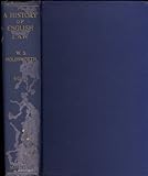 A history of English law. Volume I