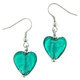 Blue Murano Glass Dangle Earrings