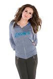 Detroit Lions Women's Tried and True Tri-Blend Full-Zip Hoodie - by Alyssa Milano