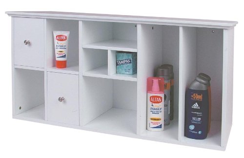 Schrank|Hängeschrank|Badezimmerschrank|weiß|76x24x35cm