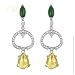 STUDIO 925:*LADY ANN CANARY & EMERALD CZ EARRINGS*