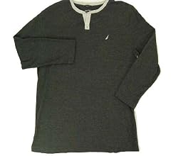 Nautica Waffle Knit Henley Shirt